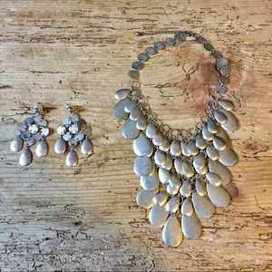 NWOT New Set: Statement Armor Necklace + Earrings